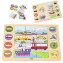VIGA Drewniane Puzzle Odgadnij po Cieniu - Środki Transportu Układanka 17 el. VIGA Drewniane Puzzle Odgadnij po Cieniu - Środki Transportu Układanka 17 el.