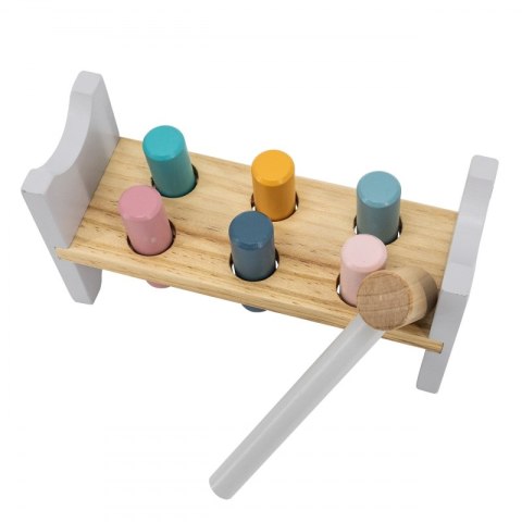 VIGA PolarB Zestaw Drewniana Piramidka + Przebijanka z Młoteczkiem Miś Polarny Montessori VIGA PolarB Zestaw Drewniana Piramidka + Przebijanka z Młoteczkiem Miś Polarny Montessori