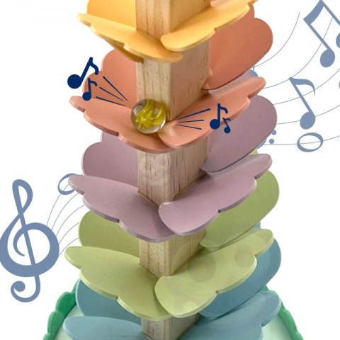WOOPIE GREEN Drewniany Kulodrom Muzyczne Drzewko Tęczowe Montessori FSC WOOPIE GREEN Drewniany Kulodrom Muzyczne Drzewko Tęczowe Montessori FSC