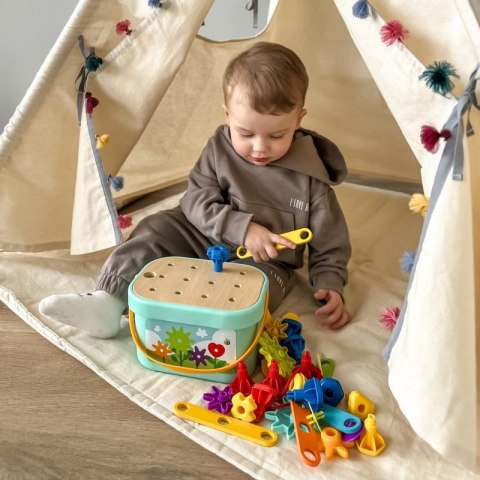 WOOPIE GREEN Konstrukcyjny BOX Motoryczny Montessori 12w1 FSC WOOPIE GREEN Konstrukcyjny BOX Motoryczny Montessori 12w1 FSC
