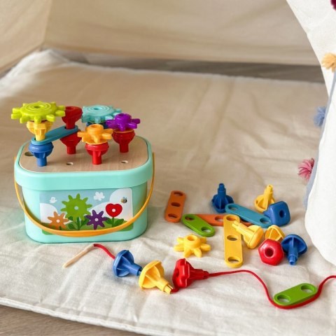 WOOPIE GREEN Konstrukcyjny BOX Motoryczny Montessori 12w1 FSC WOOPIE GREEN Konstrukcyjny BOX Motoryczny Montessori 12w1 FSC