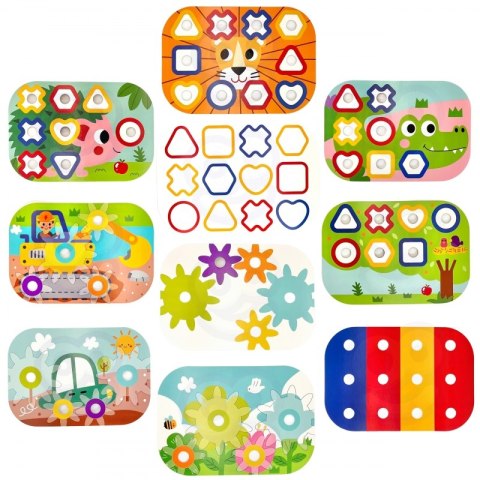 WOOPIE GREEN Konstrukcyjny BOX Motoryczny Montessori 12w1 FSC WOOPIE GREEN Konstrukcyjny BOX Motoryczny Montessori 12w1 FSC