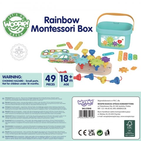 WOOPIE GREEN Konstrukcyjny BOX Motoryczny Montessori 12w1 FSC WOOPIE GREEN Konstrukcyjny BOX Motoryczny Montessori 12w1 FSC