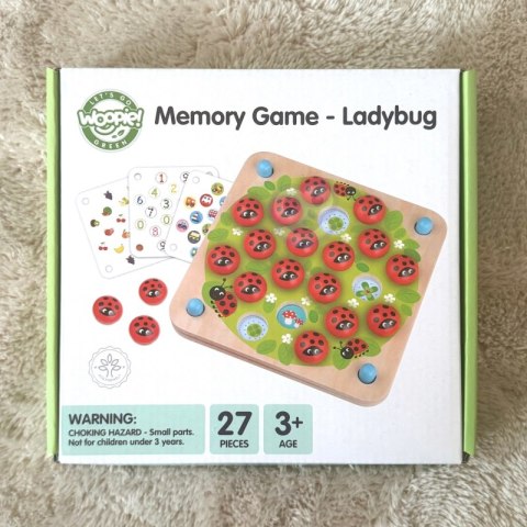WOOPIE GREEN Memory Drewniana Gra Pamięciowa Edukacyjna Układanka Biedronka WOOPIE GREEN Memory Drewniana Gra Pamięciowa Edukacyjna Układanka Biedronka