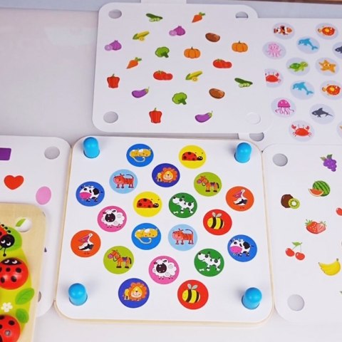 WOOPIE GREEN Memory Drewniana Gra Pamięciowa Edukacyjna Układanka Biedronka WOOPIE GREEN Memory Drewniana Gra Pamięciowa Edukacyjna Układanka Biedronka