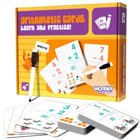 WOOPIE Karty Edukacyjne Fiszki Do Nauki Liczenia WOOPIE Karty Edukacyjne Fiszki Do Nauki Liczenia
