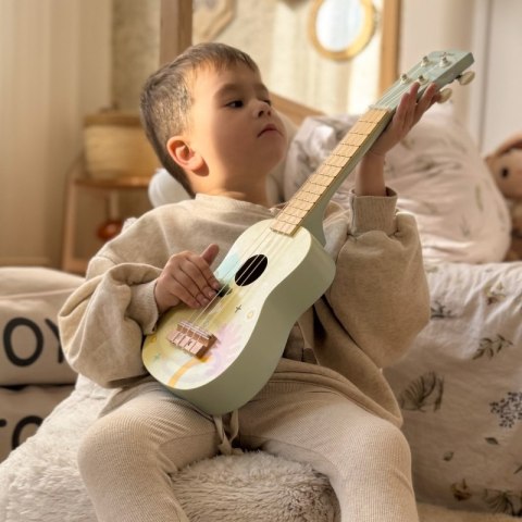 CLASSIC WORLD Drewniane Ukulele Gitara dla Dzieci Niebieskie CLASSIC WORLD Drewniane Ukulele Gitara dla Dzieci Niebieskie