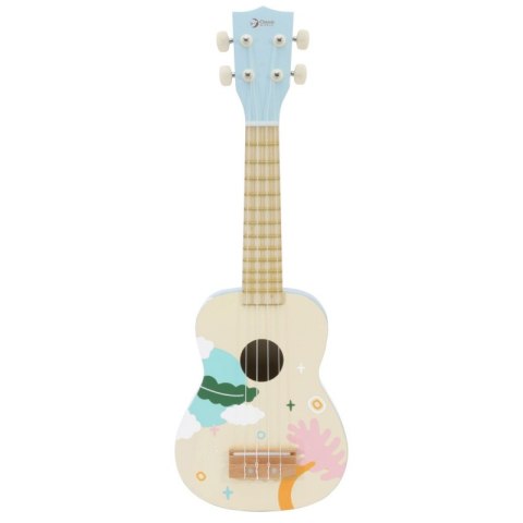 CLASSIC WORLD Drewniane Ukulele Gitara dla Dzieci Niebieskie CLASSIC WORLD Drewniane Ukulele Gitara dla Dzieci Niebieskie