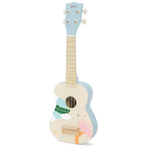 CLASSIC WORLD Drewniane Ukulele Gitara dla Dzieci Niebieskie CLASSIC WORLD Drewniane Ukulele Gitara dla Dzieci Niebieskie