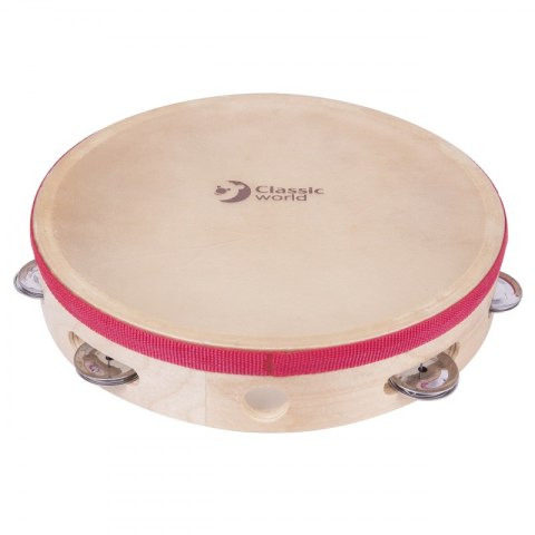 CLASSIC WORLD EDU Instrument Muzyczny Tamburyn 25 cm CLASSIC WORLD EDU Instrument Muzyczny Tamburyn 25 cm