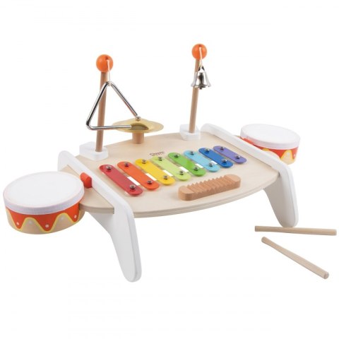 CLASSIC WORLD Zestaw Instrumenty Muzyczne dla Dzieci Ksylofon Tarka Cymbałki Bębenki Talerz Pałeczki Trójkąt Dzwonek 9 el. CLASSIC WORLD Zestaw Instrumenty Muzyczne dla Dzieci Ksylofon Tarka Cymbałki Bębenki Talerz Pałeczki Trójkąt Dzwonek 9 el.