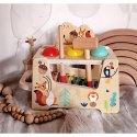 TOOKY TOY Drewniana Przebijanka Wbijanka 2w1 Instrument Muzyczny Zwierzątka z Cymbałkami Wiewiórka TOOKY TOY Drewniana Przebijanka Wbijanka 2w1 Instrument Muzyczny Zwierzątka z Cymbałkami Wiewiórka