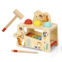 TOOKY TOY Drewniana Przebijanka Wbijanka 2w1 Instrument Muzyczny Zwierzątka z Cymbałkami Wiewiórka TOOKY TOY Drewniana Przebijanka Wbijanka 2w1 Instrument Muzyczny Zwierzątka z Cymbałkami Wiewiórka