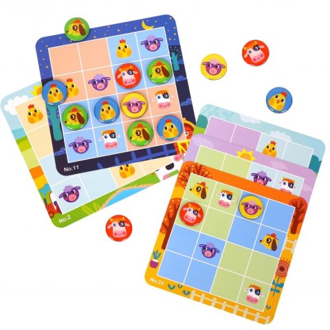 TOOKY TOY Gra Sudoku Dla Dzieci Wersja Farma TOOKY TOY Gra Sudoku Dla Dzieci Wersja Farma