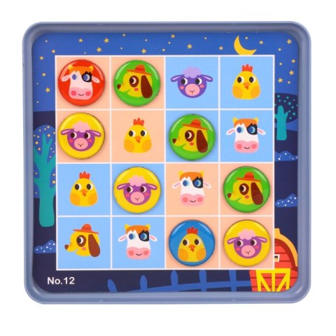 TOOKY TOY Gra Sudoku Dla Dzieci Wersja Farma TOOKY TOY Gra Sudoku Dla Dzieci Wersja Farma