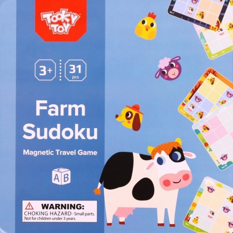 TOOKY TOY Gra Sudoku Dla Dzieci Wersja Farma TOOKY TOY Gra Sudoku Dla Dzieci Wersja Farma