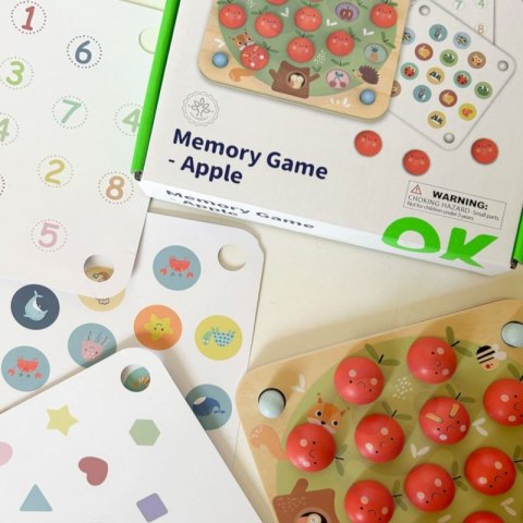 TOOKY TOY Memory Gra Pamięciowa Jabłuszka TOOKY TOY Memory Gra Pamięciowa Jabłuszka
