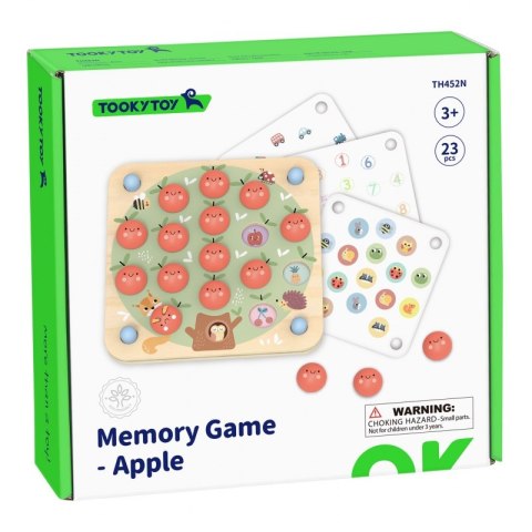 TOOKY TOY Memory Gra Pamięciowa Jabłuszka TOOKY TOY Memory Gra Pamięciowa Jabłuszka