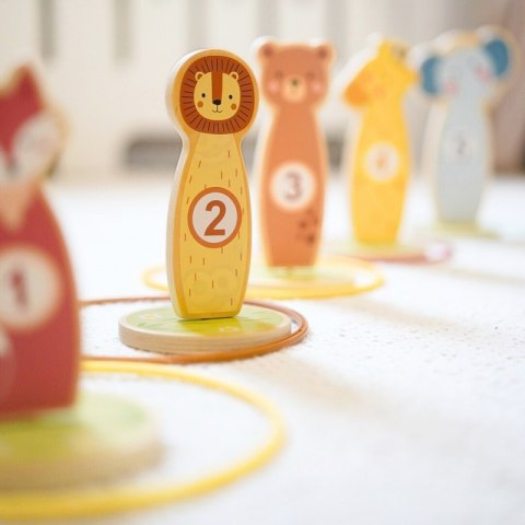 TOOKY TOY Rzut do Celu Drewniana Gra Zręcznościowa Obręcze 15 el. TOOKY TOY Rzut do Celu Drewniana Gra Zręcznościowa Obręcze 15 el.