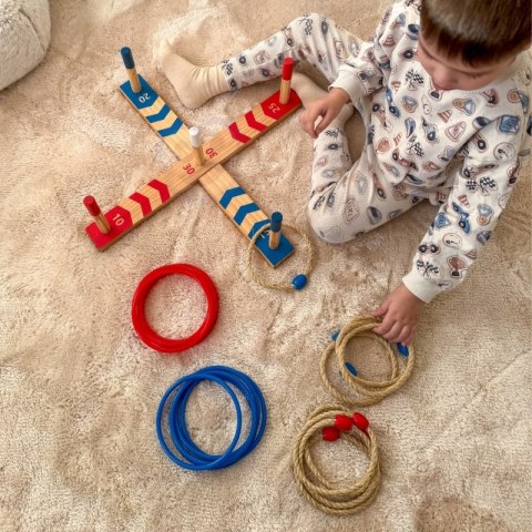 Tooky Toy Drewniana Gra Fun Serso Zręcznościowa Ring Cross Tooky Toy Drewniana Gra Fun Serso Zręcznościowa Ring Cross