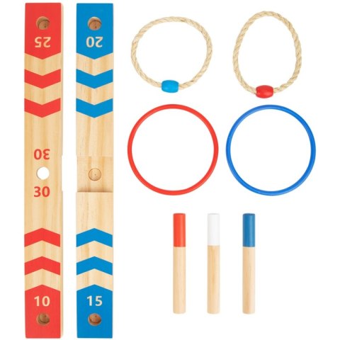 Tooky Toy Drewniana Gra Fun Serso Zręcznościowa Ring Cross Tooky Toy Drewniana Gra Fun Serso Zręcznościowa Ring Cross