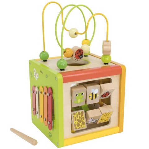 VIGA Drewniana Kostka Edukacyjna 5w1 VIGA Drewniana Kostka Edukacyjna 5w1