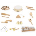 VIGA Drewniana Tablica Muzyczna Zestaw 12 Instrumentów Perkusyjnych VIGA Drewniana Tablica Muzyczna Zestaw 12 Instrumentów Perkusyjnych
