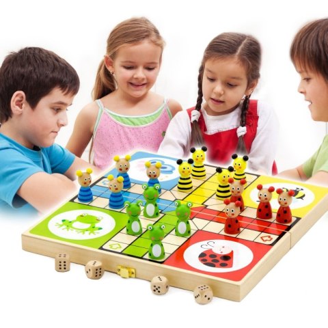 VIGA Drewniana gra Ludo Chińczyk VIGA Drewniana gra Ludo Chińczyk