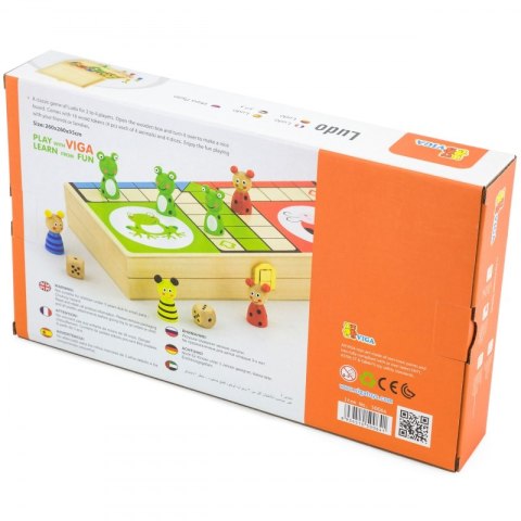 VIGA Drewniana gra Ludo Chińczyk VIGA Drewniana gra Ludo Chińczyk