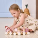 VIGA PolarB Różowa Kolejka Pociąg z Wagonikami Klocki VIGA PolarB Różowa Kolejka Pociąg z Wagonikami Klocki