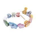 WOOPIE GREEN Drewniana Nawlekanka Klocki Przeplatanka ZOO Montessori 13 el. WOOPIE GREEN Drewniana Nawlekanka Klocki Przeplatanka ZOO Montessori 13 el.