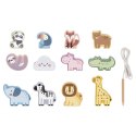 WOOPIE GREEN Drewniana Nawlekanka Klocki Przeplatanka ZOO Montessori 13 el. WOOPIE GREEN Drewniana Nawlekanka Klocki Przeplatanka ZOO Montessori 13 el.