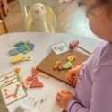 WOOPIE GREEN Drewniana Przybijanka z Młotkiem Układanka 20 wzorów 82 el. WOOPIE GREEN Drewniana Przybijanka z Młotkiem Układanka 20 wzorów 82 el.