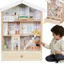Classic World Duży Drewniany Domek dla Lalek 2 Figurki NATURALNE DREWNO 28 el. Classic World Duży Drewniany Domek dla Lalek 2 Figurki NATURALNE DREWNO 28 el.