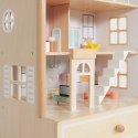 Classic World Duży Drewniany Domek dla Lalek 2 Figurki NATURALNE DREWNO 28 el. Classic World Duży Drewniany Domek dla Lalek 2 Figurki NATURALNE DREWNO 28 el.
