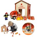 MASTERKIDZ Mini Remiza Strażacka Drewniany Zestaw MASTERKIDZ Mini Remiza Strażacka Drewniany Zestaw