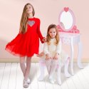 TOOKY TOY Drewniana Toaletka Różowa z Krzesełkiem TOOKY TOY Drewniana Toaletka Różowa z Krzesełkiem