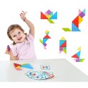 TOOKY TOY Drewniane Puzzle Tangram Układanka TOOKY TOY Drewniane Puzzle Tangram Układanka