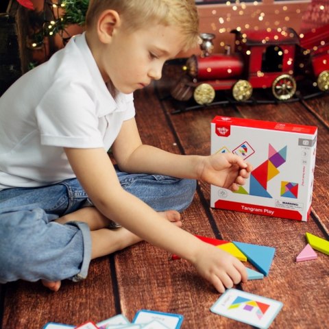 TOOKY TOY Drewniane Puzzle Tangram Układanka TOOKY TOY Drewniane Puzzle Tangram Układanka