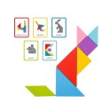 TOOKY TOY Drewniane Puzzle Tangram Układanka TOOKY TOY Drewniane Puzzle Tangram Układanka