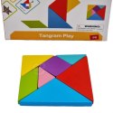 TOOKY TOY Drewniane Puzzle Tangram Układanka TOOKY TOY Drewniane Puzzle Tangram Układanka