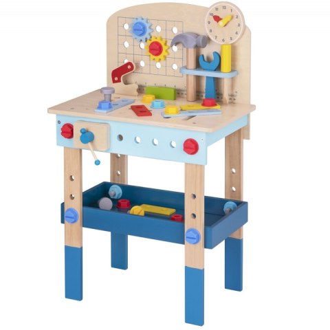TOOKY TOY Drewniany Stół Do Majsterkowania Warsztat TOOKY TOY Drewniany Stół Do Majsterkowania Warsztat