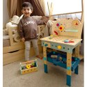 TOOKY TOY Drewniany Stół Do Majsterkowania Warsztat TOOKY TOY Drewniany Stół Do Majsterkowania Warsztat