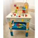 TOOKY TOY Drewniany Stół Do Majsterkowania Warsztat TOOKY TOY Drewniany Stół Do Majsterkowania Warsztat