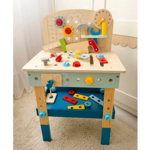 TOOKY TOY Drewniany Stół Do Majsterkowania Warsztat TOOKY TOY Drewniany Stół Do Majsterkowania Warsztat