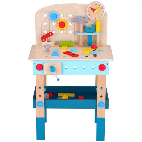 TOOKY TOY Drewniany Stół Do Majsterkowania Warsztat TOOKY TOY Drewniany Stół Do Majsterkowania Warsztat