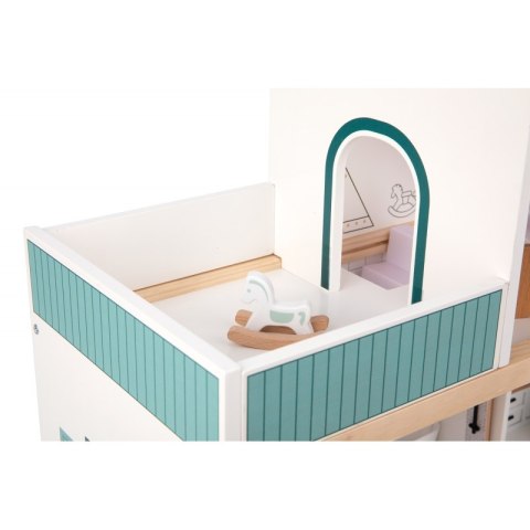 TOOKY TOY Duży Drewniany Domek dla Lalek + Figurki FSC TOOKY TOY Duży Drewniany Domek dla Lalek + Figurki FSC