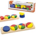 VIGA Drewniana Układanka Klocki Matematyczne Ułamki 10 Klocków Montessori VIGA Drewniana Układanka Klocki Matematyczne Ułamki 10 Klocków Montessori