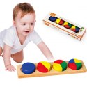 VIGA Drewniana Układanka Klocki Matematyczne Ułamki 10 Klocków Montessori VIGA Drewniana Układanka Klocki Matematyczne Ułamki 10 Klocków Montessori