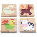 VIGA Drewniane Puzzle Magnetyczne Zwierzęta Układanka Certyfikat FSC VIGA Drewniane Puzzle Magnetyczne Zwierzęta Układanka Certyfikat FSC